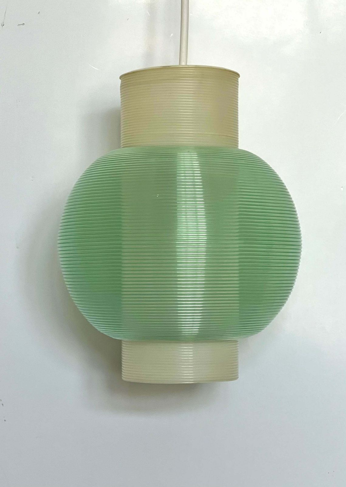 Rare Mid Century Modern Rotaflex Pendant Lamp By Yasha Heifetz USA 1960s photo vintage