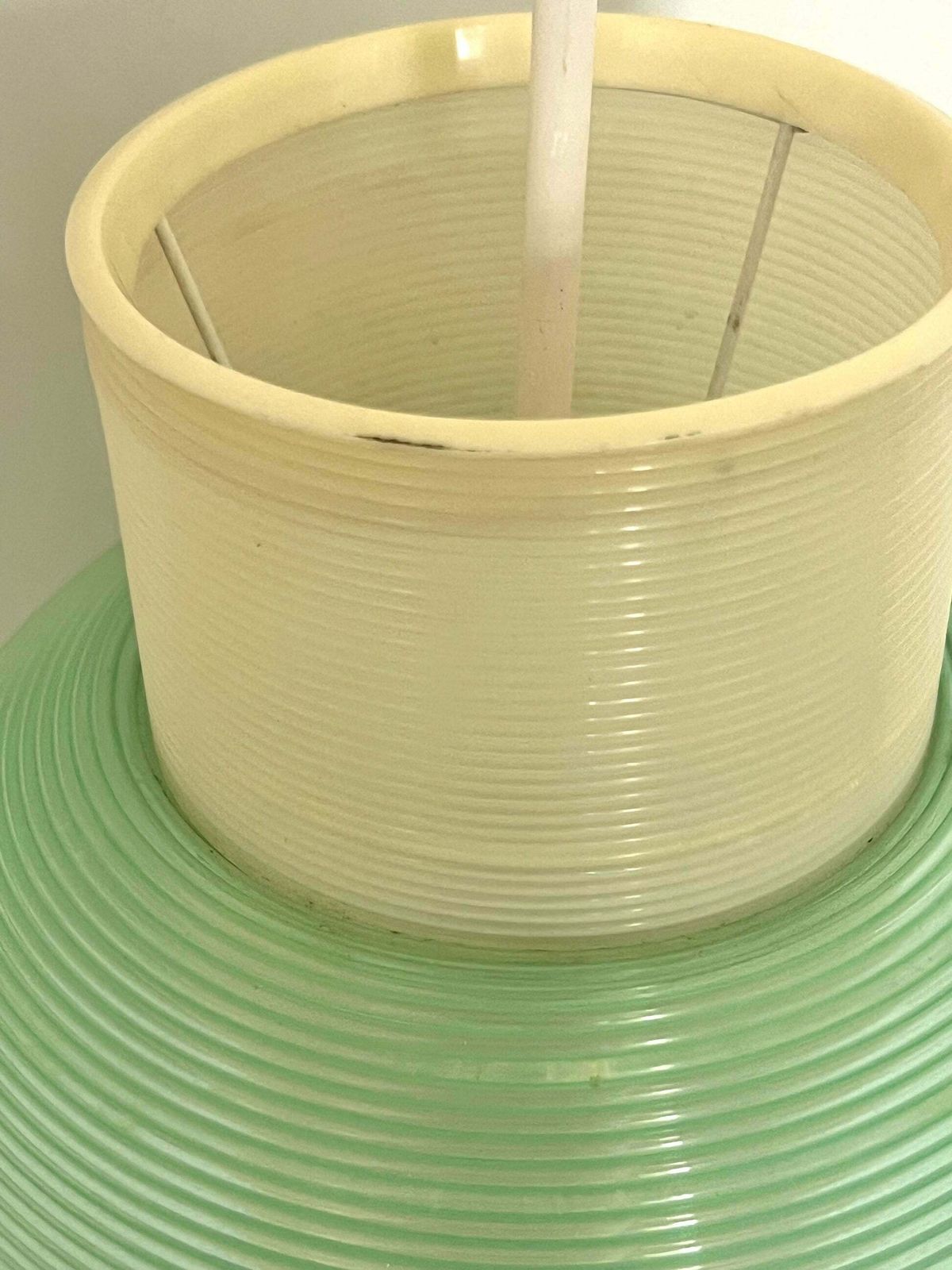 Lighting Rare Mid Century Modern Rotaflex Pendant Lamp By Yasha Heifetz USA 1960s photo