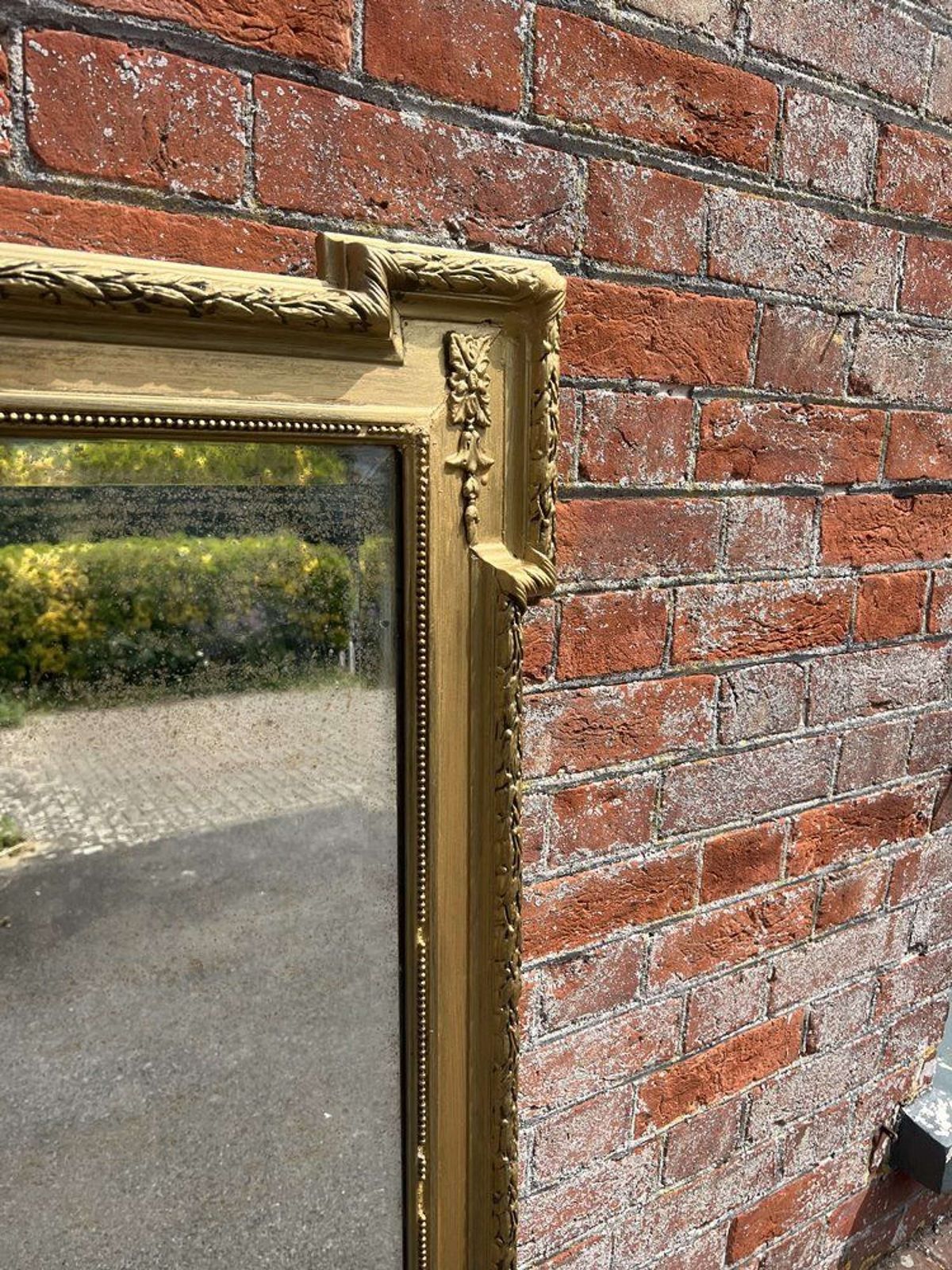 A Superb Large Antique French 19th C Simple Shaped Top Mirror. photo buy
