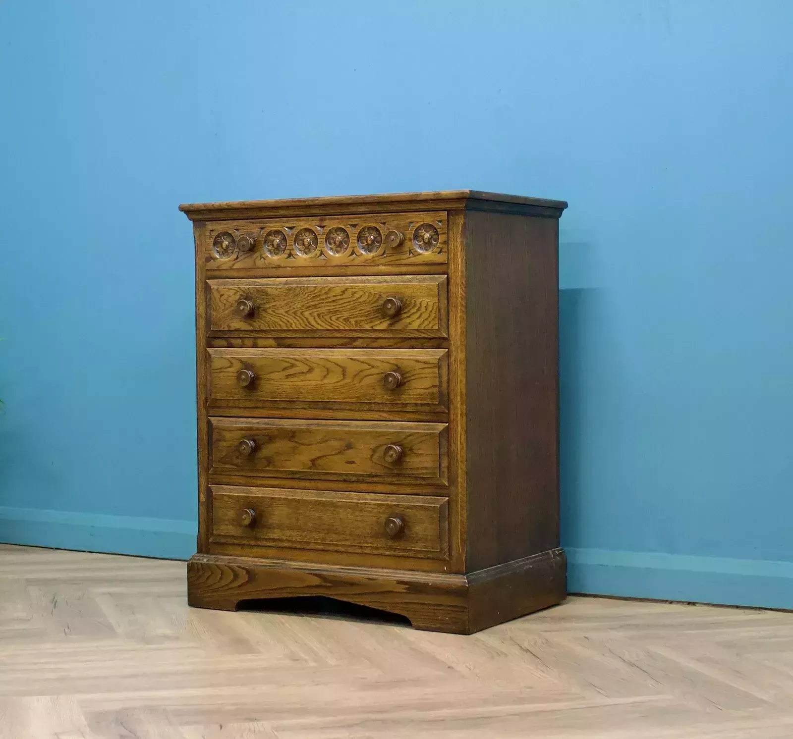 Antique Style Vintage Oak Chest Of Drawers photo furniture