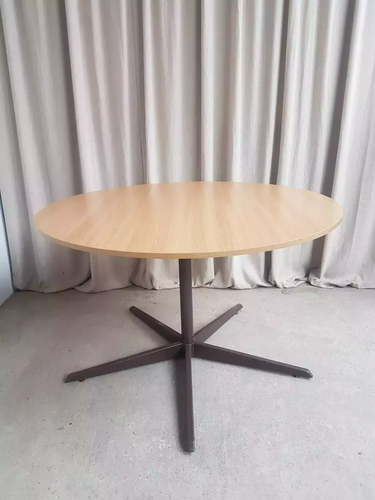 Vtg Mid Century Circular Melamine Modernist Dining Table Danish Retro R500 photo buy