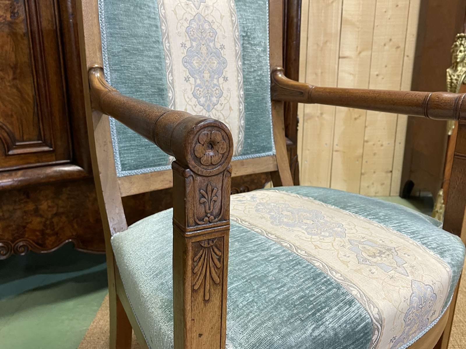 Restoration Period Armchair In 19th Century photo vinterior