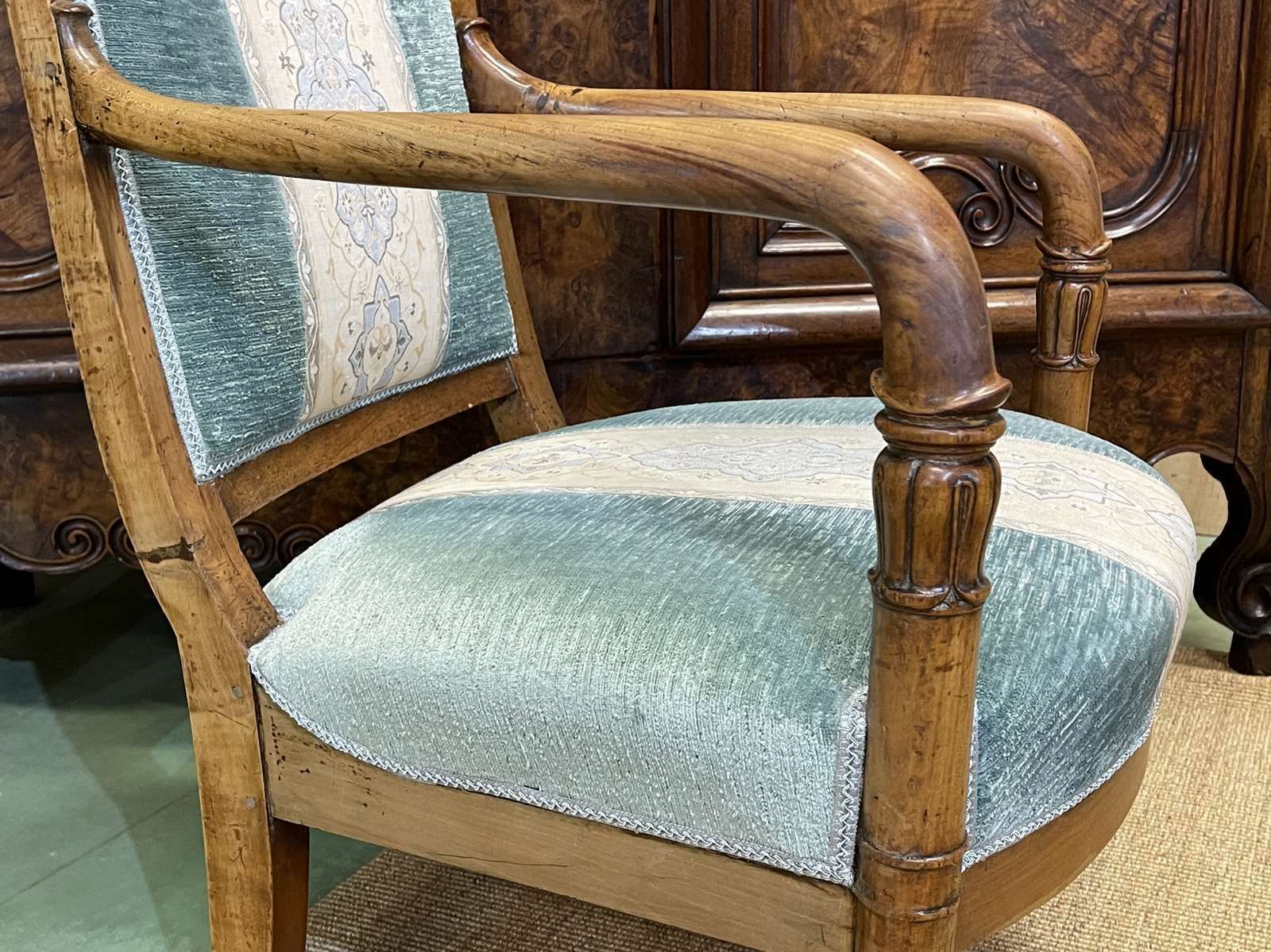 photo furniture Restoration Period Armchair In 19th Century