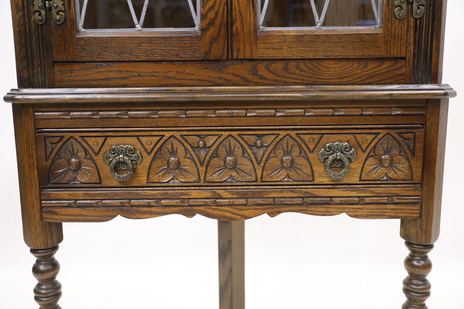 Furniture Old Charm 75 Anniversary Corner Display Cabinet Light Oak Free Uk Delivery photo