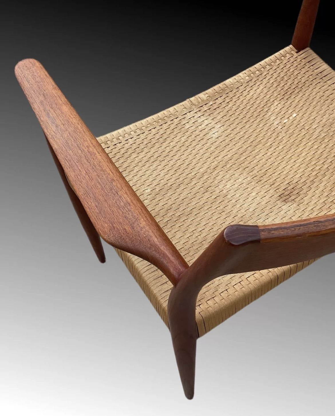 Danish Modern Chair By Enjar Larsen & Bender Madsen For Willy Beck, Mid Century Style photo Furniture