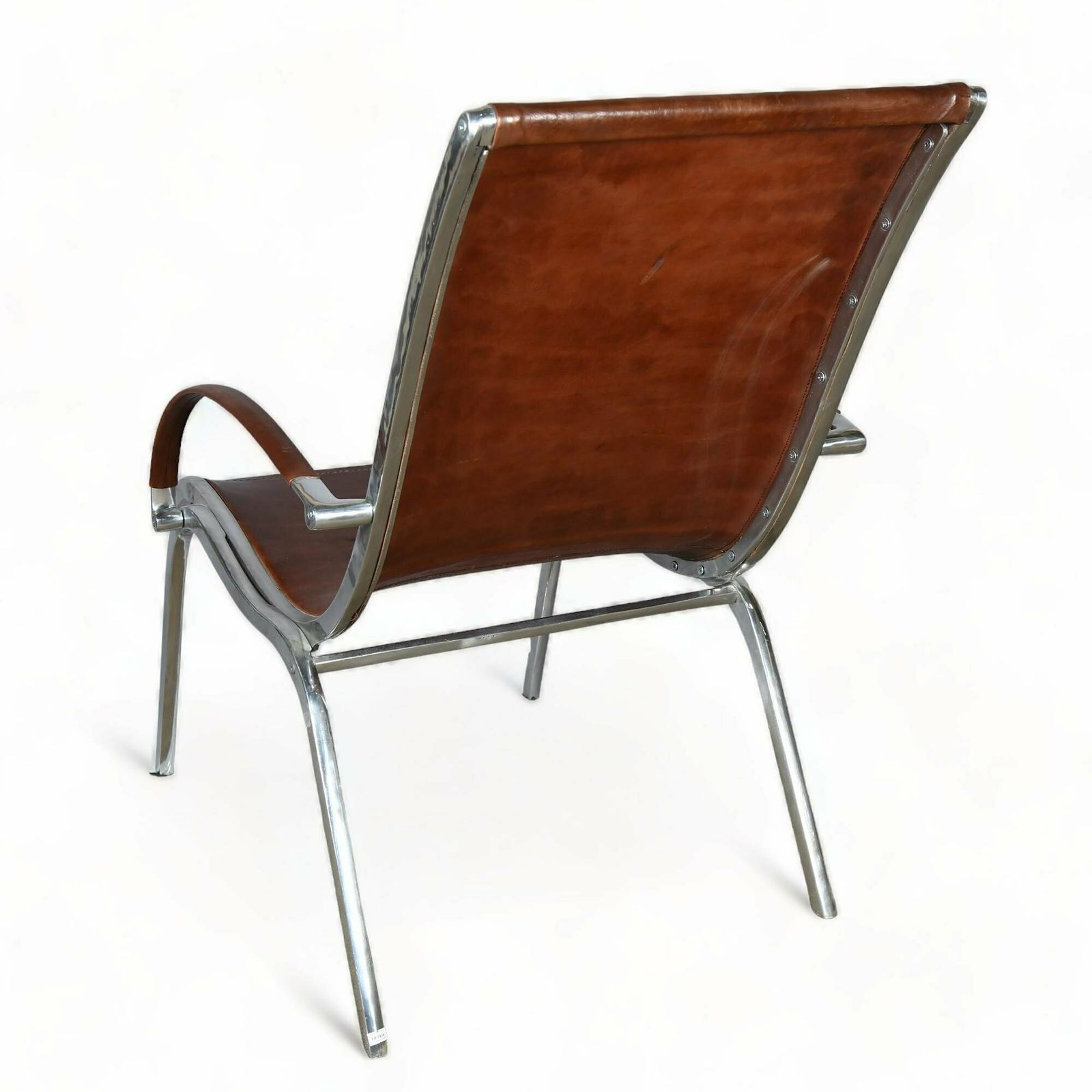 A Pair Of Midcentury Brown Leather Armchairs photo Furniture