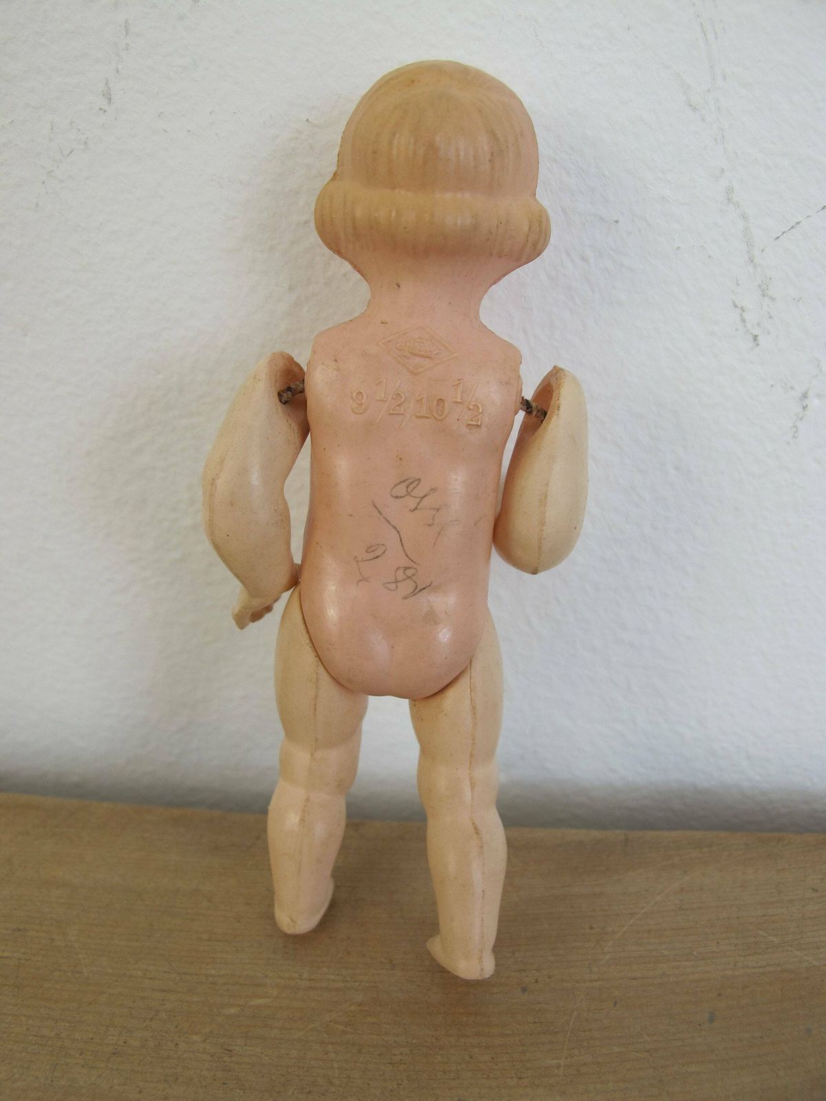 Celluloid Schildkröt Doll 3.5 Inches Tall, Turtle Brand. German Jointed Celluloid Doll photo buy