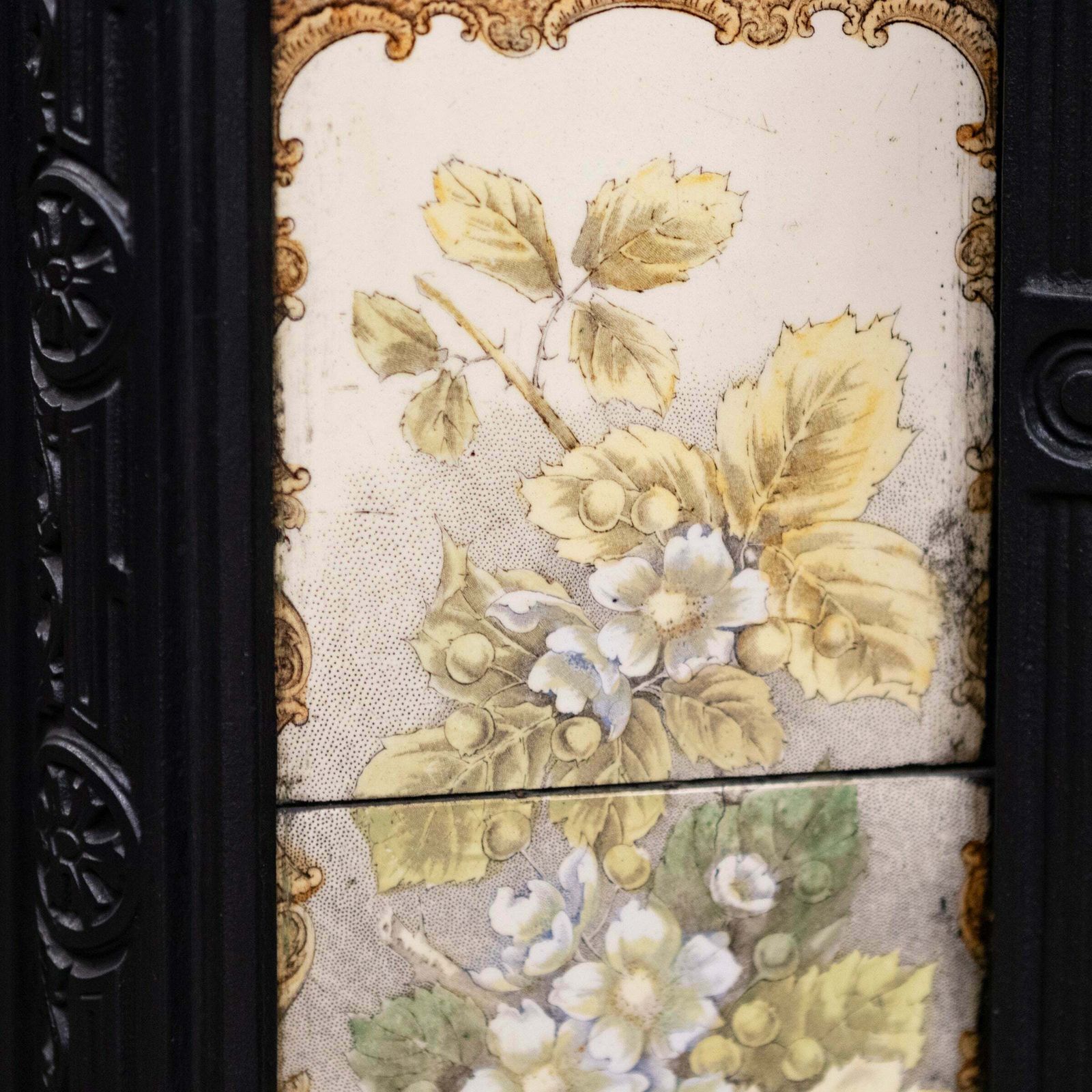 Antique Victorian Tiled Fireplace Insert photo 1200.0