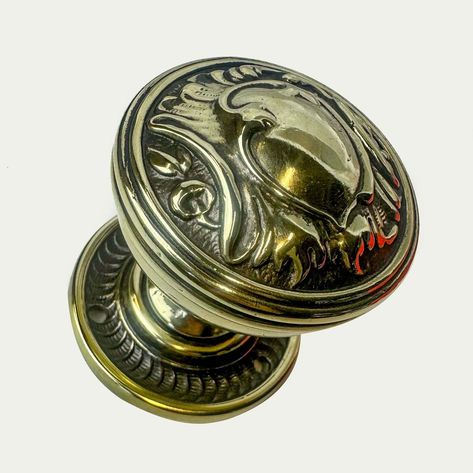 Art Nouveau Brass Door Pull Handles | Set Of 8 photo furniture