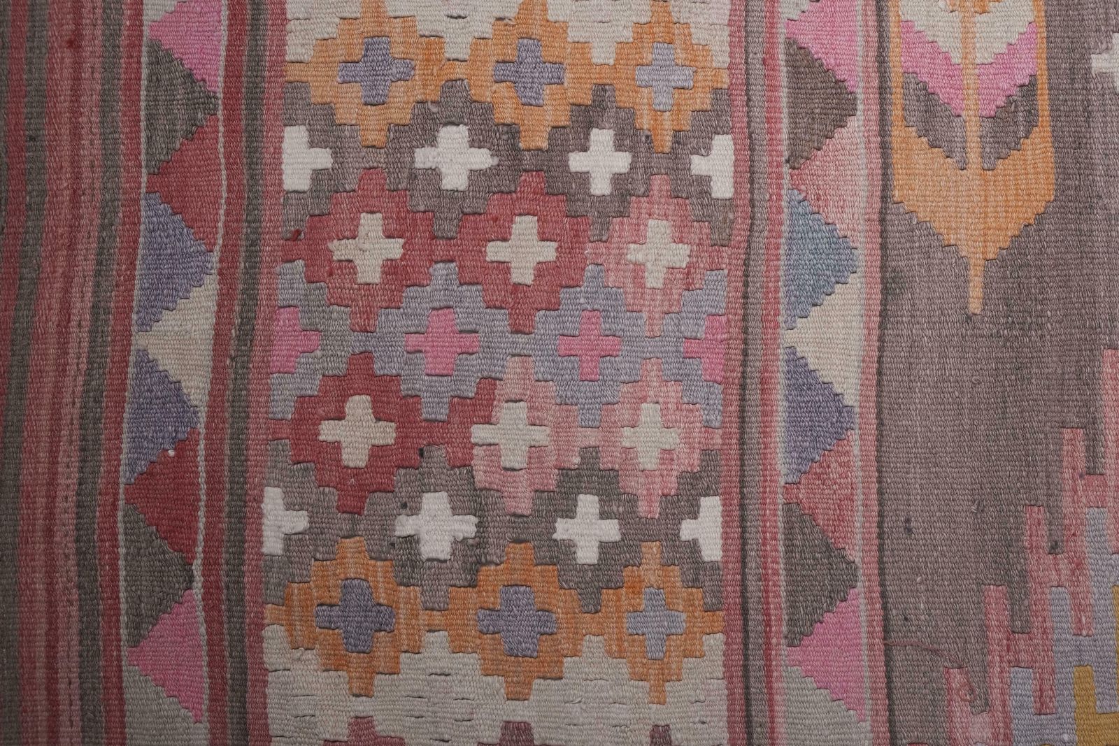 1960s Vintage Extra Long Turkish Kilim Runner With Mid Century Modern Style 2'4'' X 23'4'' photo vinterior