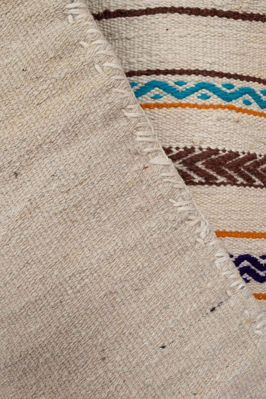 Textiles Turkish Kilim Saddlebag 2'6" X 5'1" photo