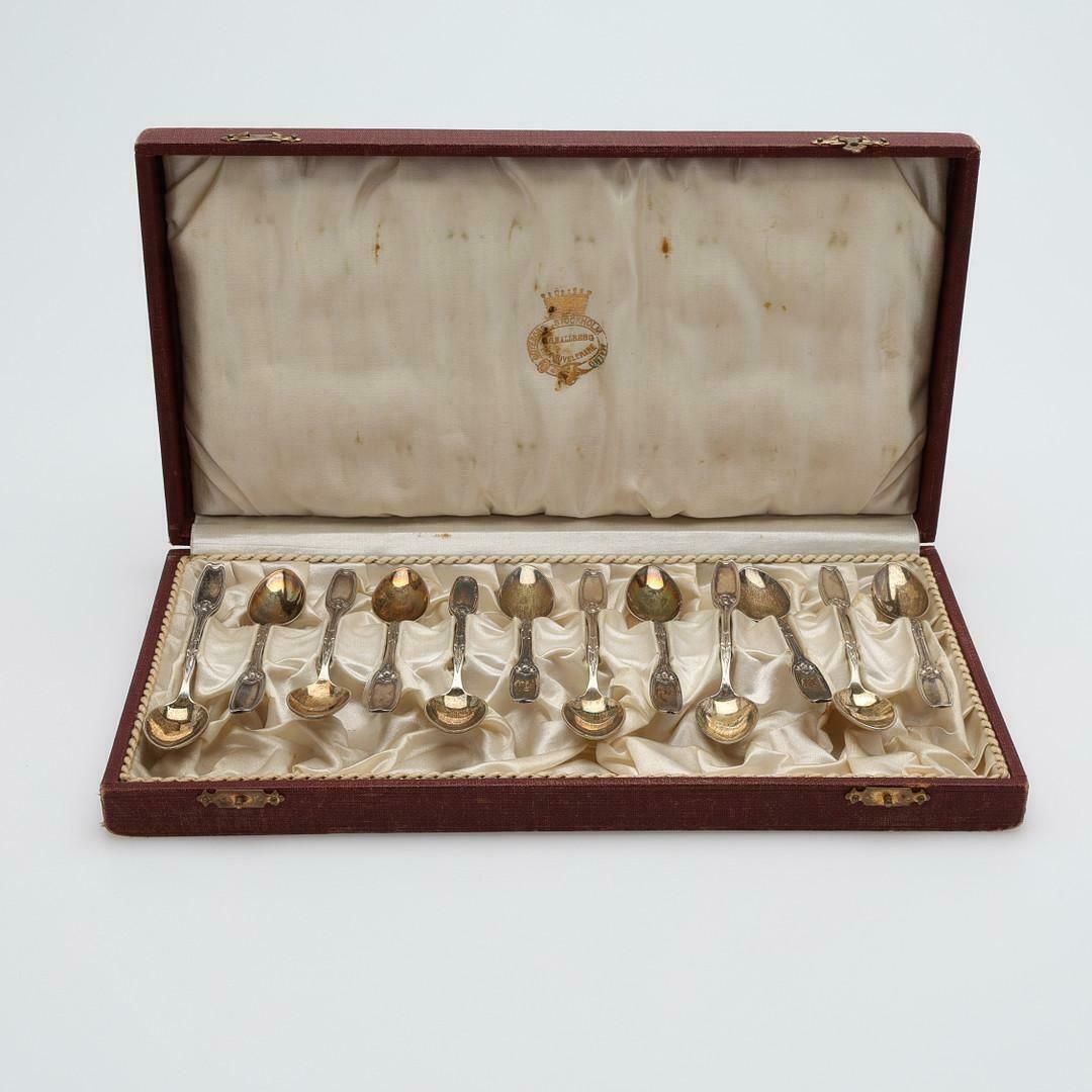 Exclusive Tea Coffee Spoons, 47 Pcs. Sterling Silver & Rare Collection 4 Set Box photo 4400.0