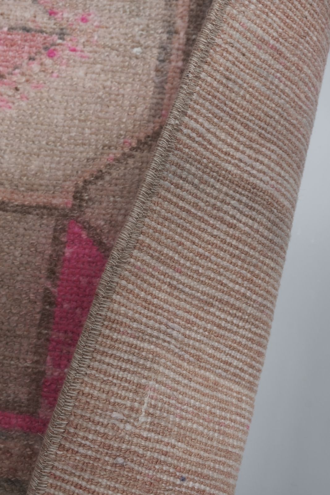 Textiles 1960s Distressed Extra Long Turkish Runner Rug   Stair Carpet 2'6'' X 24'1'' photo