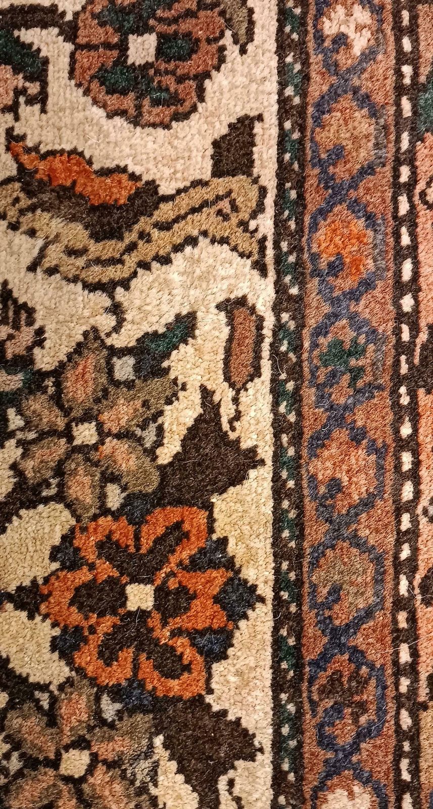 Handmade Rug Doormat Oriental Rug Semi Circular Interior Carpet Mat Entrance Way photo for sale