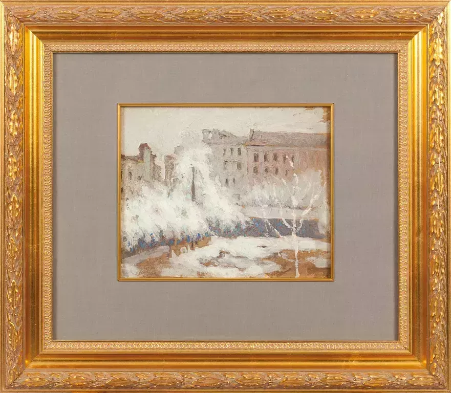 Triptych `Seasons`: Winter   Snow In Autumn   Shevchenko Garden, Summer