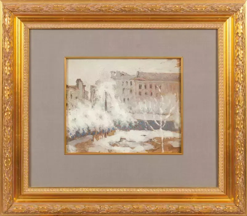 Triptych `Seasons`: Winter   Snow In Autumn   Shevchenko Garden, Summer photo Art