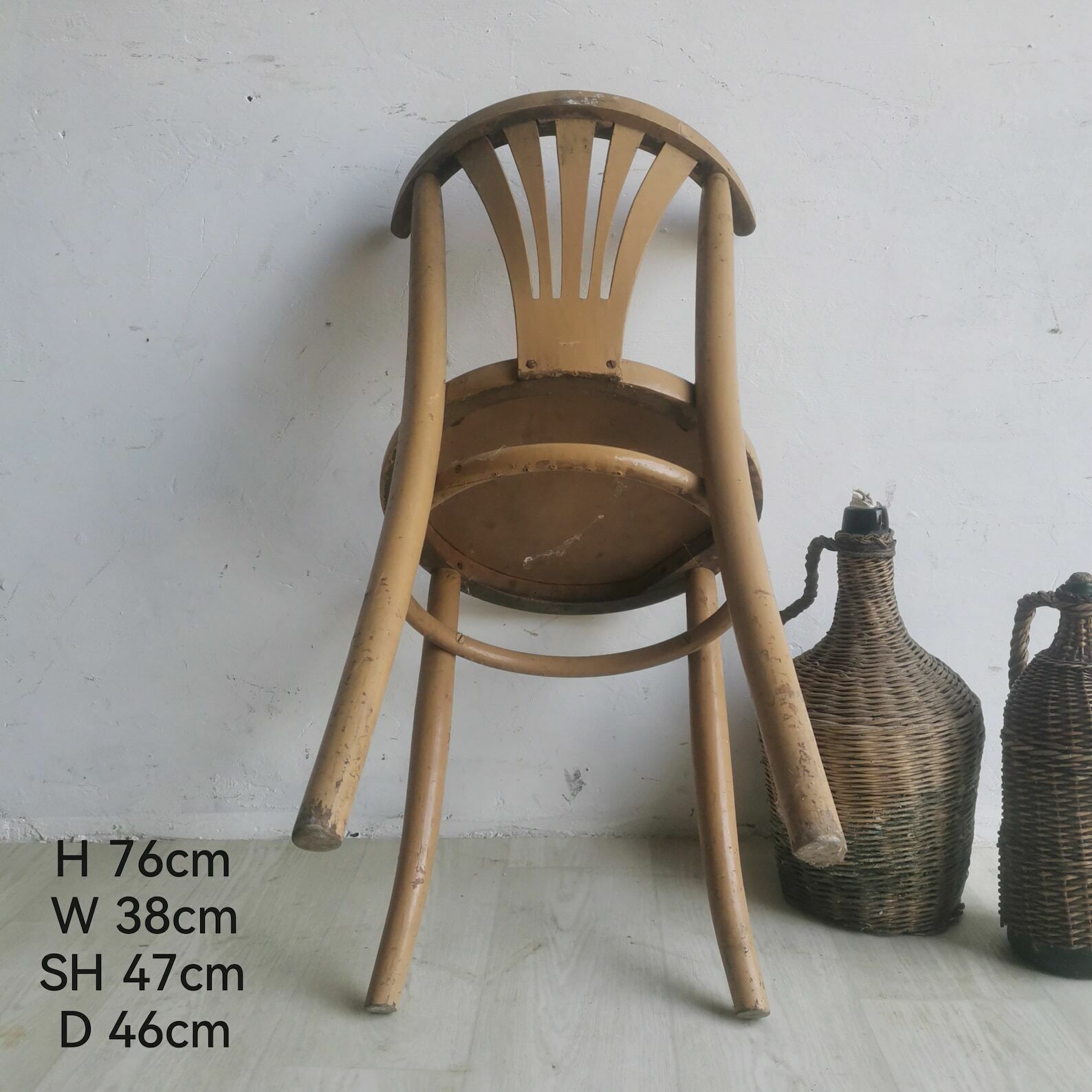 photo furniture Antique Thonet Style Chair: 1890s Austrian Elegance Solid Elm Wood| Reclaimed From Budapest Tea House| Timeless Art For Your Home Décor