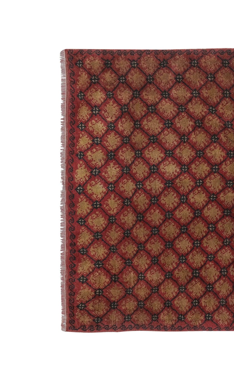 Turkish Karapinar Red Tulu Rug 4'3" X 5'7" photo for sale