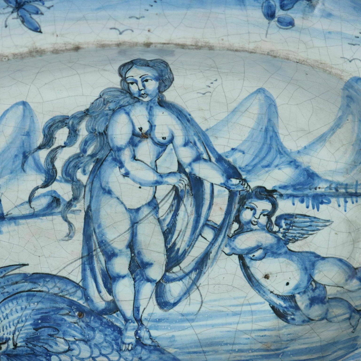Bacile Da Barba In Maiolica Manifattura Di Savona photo for sale