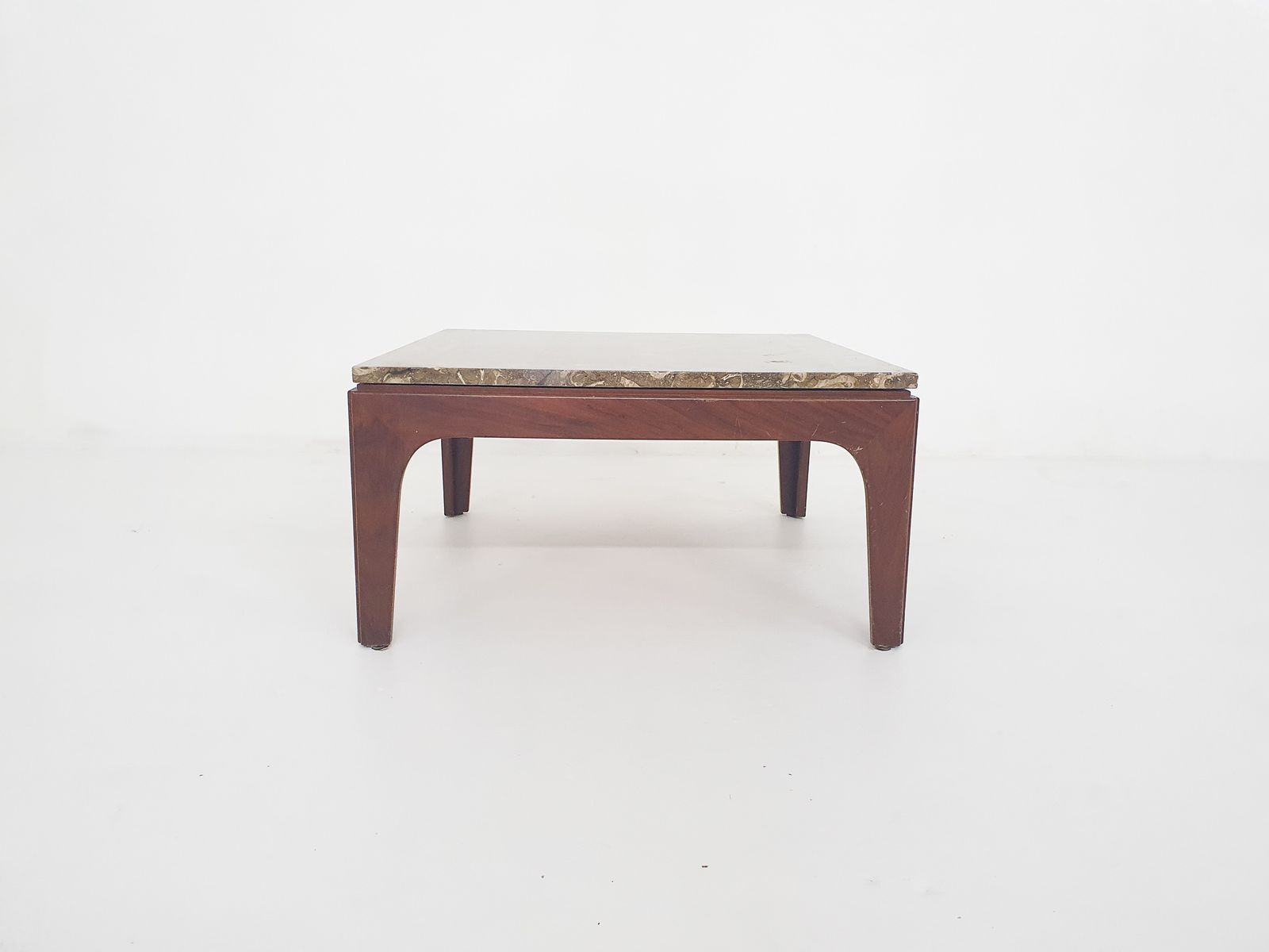 Mid Century Salontafel Met Fossielensteen photo for sale