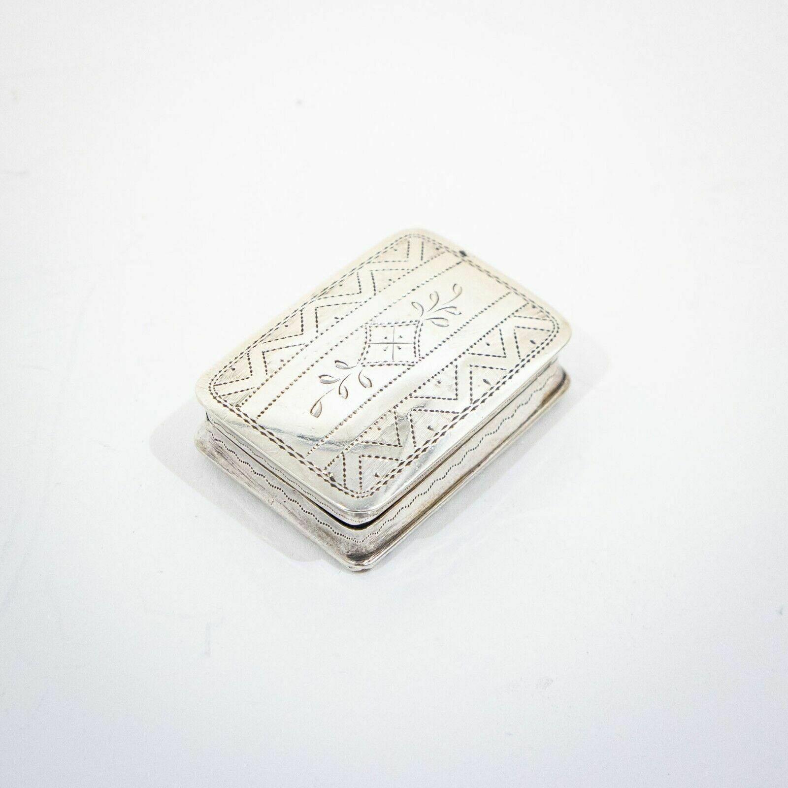 Victorian Silver Vinaigrette By Nathaniel Mills photo for sale