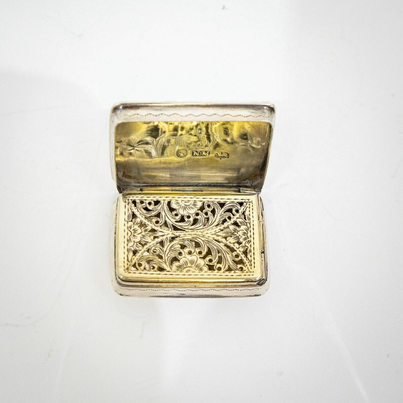 Victorian Silver Vinaigrette By Nathaniel Mills photo buy