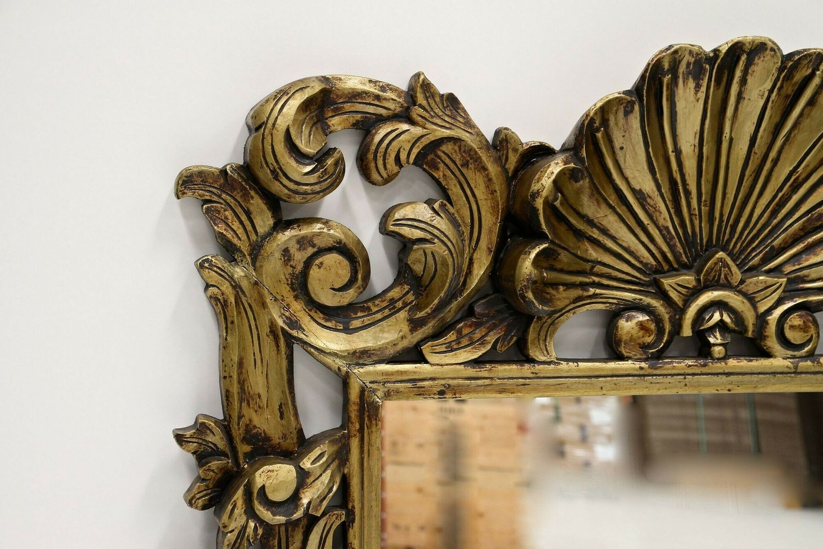 Mid Century Italian Gilt Florentine Wall Mirror, Italy Circa 1940/50 photo for sale