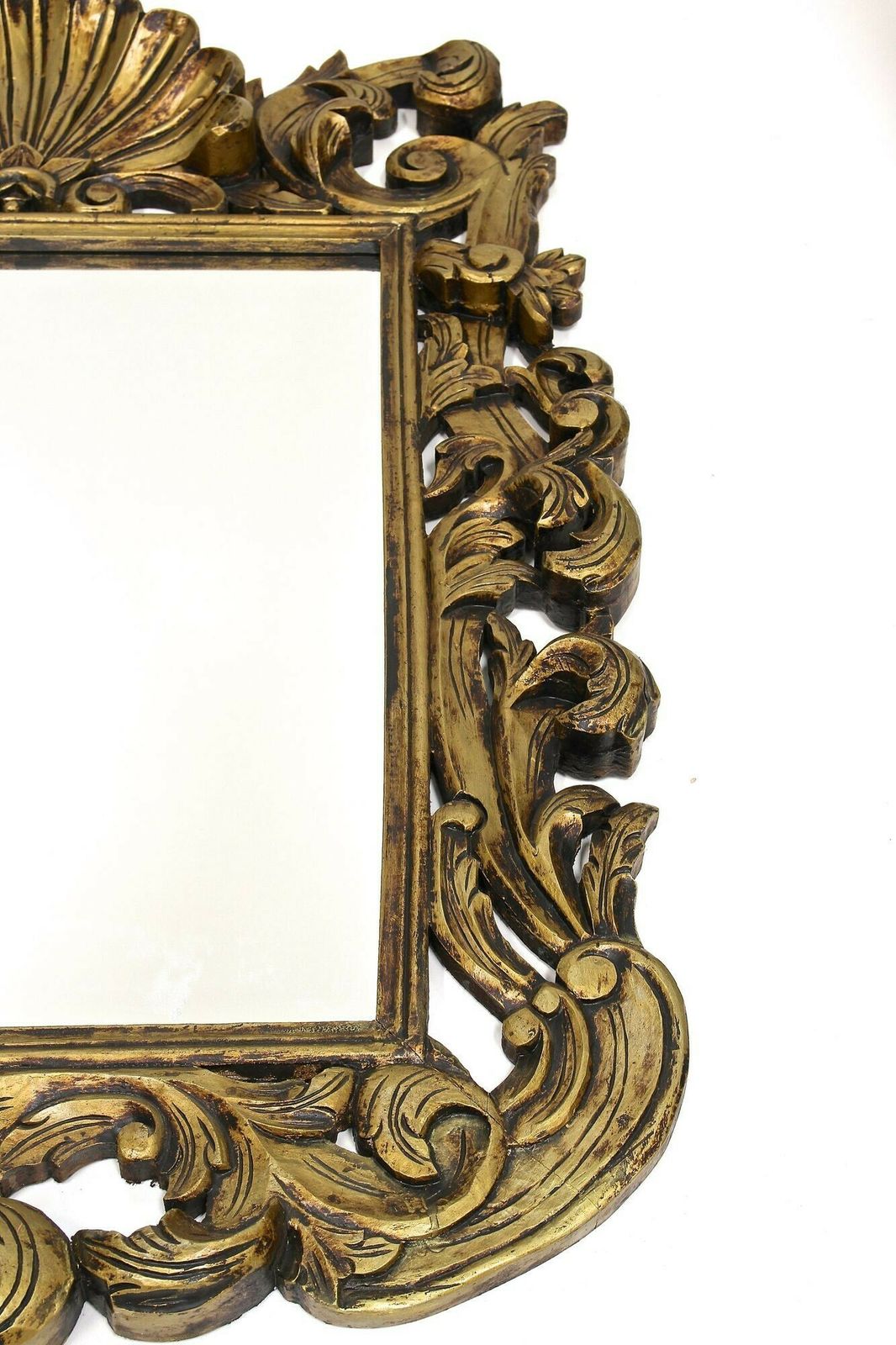 4650.0 Mid Century Italian Gilt Florentine Wall Mirror, Italy Circa 1940/50 photo