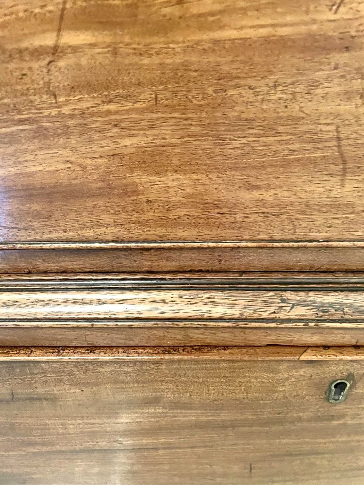 Antique 18th Century Figured Mahogany Chest On Chest photo Furniture