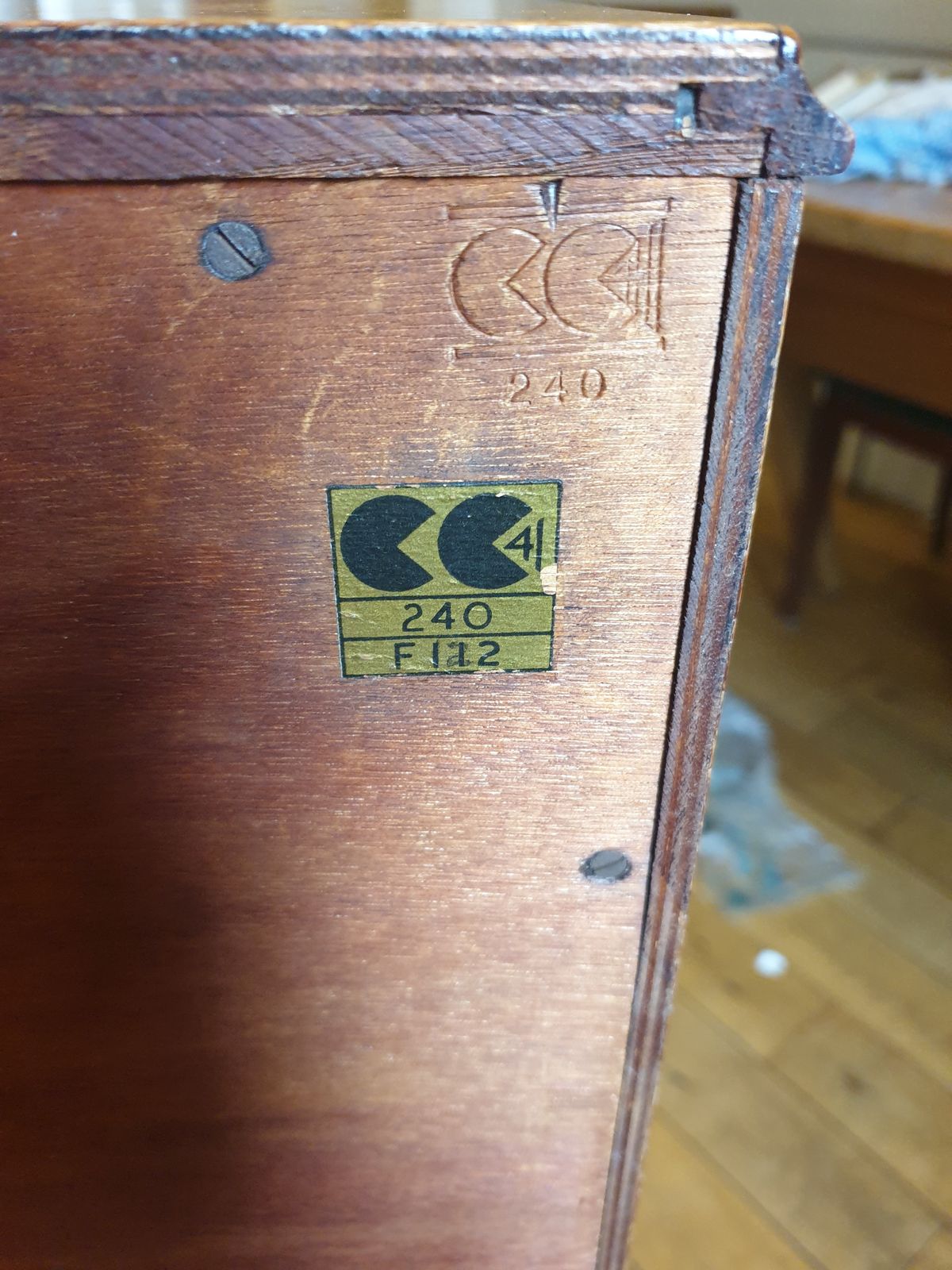 Vesper Lacewood Chest Of Drawers 1950s photo vintage