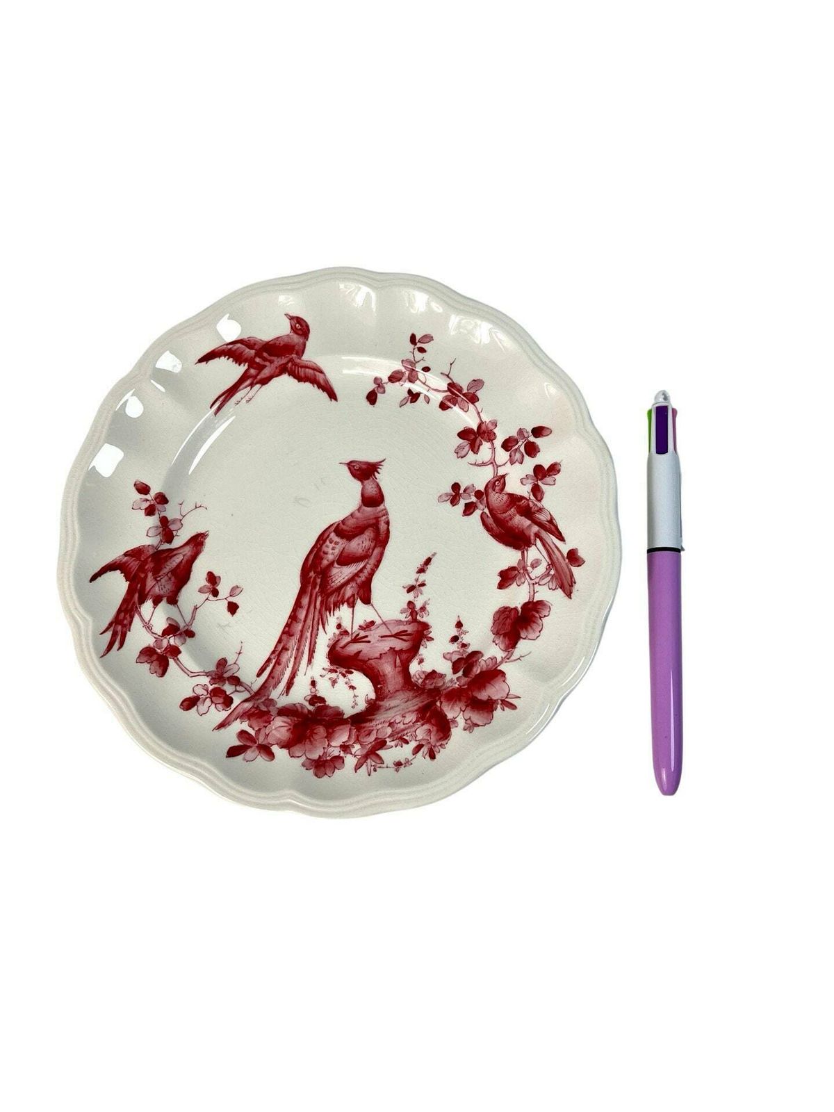 Copeland And Spode Pink Chelsea Bird Tea Plate, 1930s, Antique Pink Wall Plate photo Home Decor
