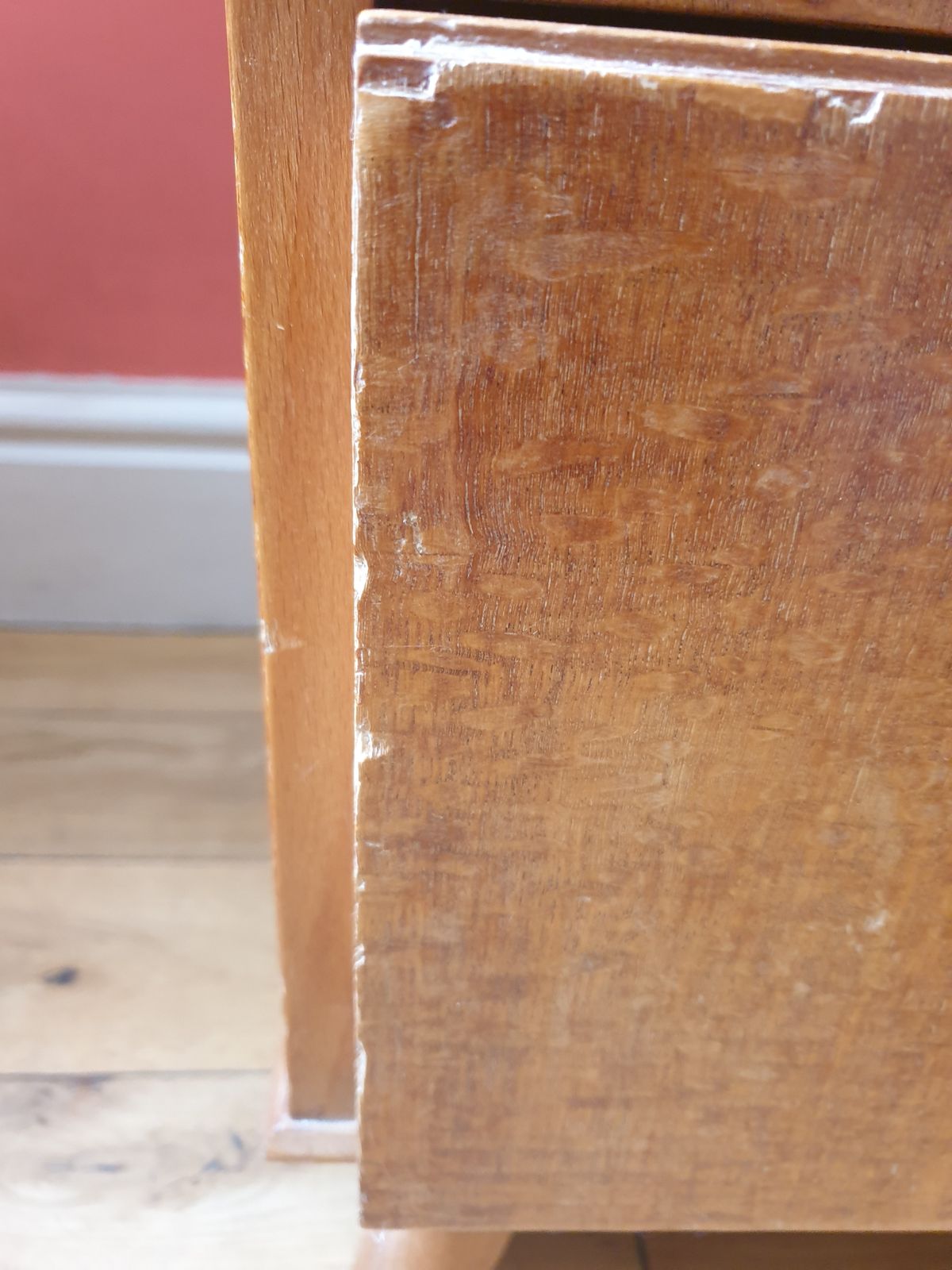 Furniture Vesper Lacewood Chest Of Drawers 1950s photo