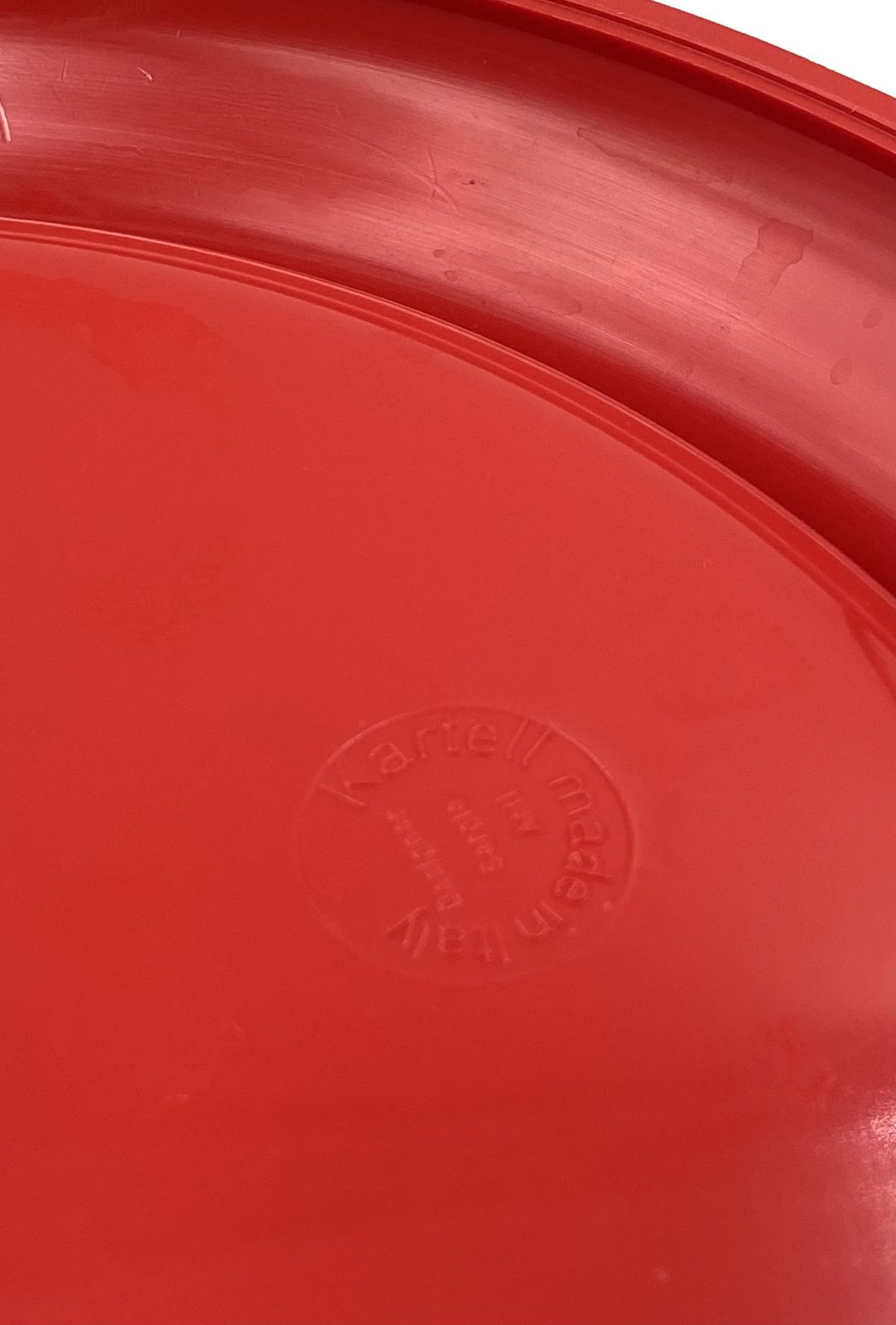 Home Decor Sergio Asti, Mod.4635 Red Ashtray / Catchall, Kartell Italy 1967 photo