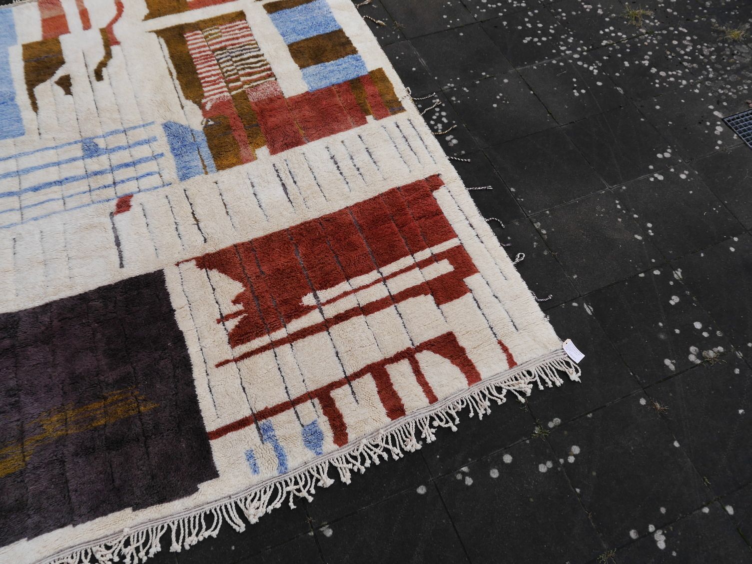 2360.0 Vintage Beni Ourain Moroccan Berber Rug 12 X 9.2 Ft Mrirt Extra Large photo