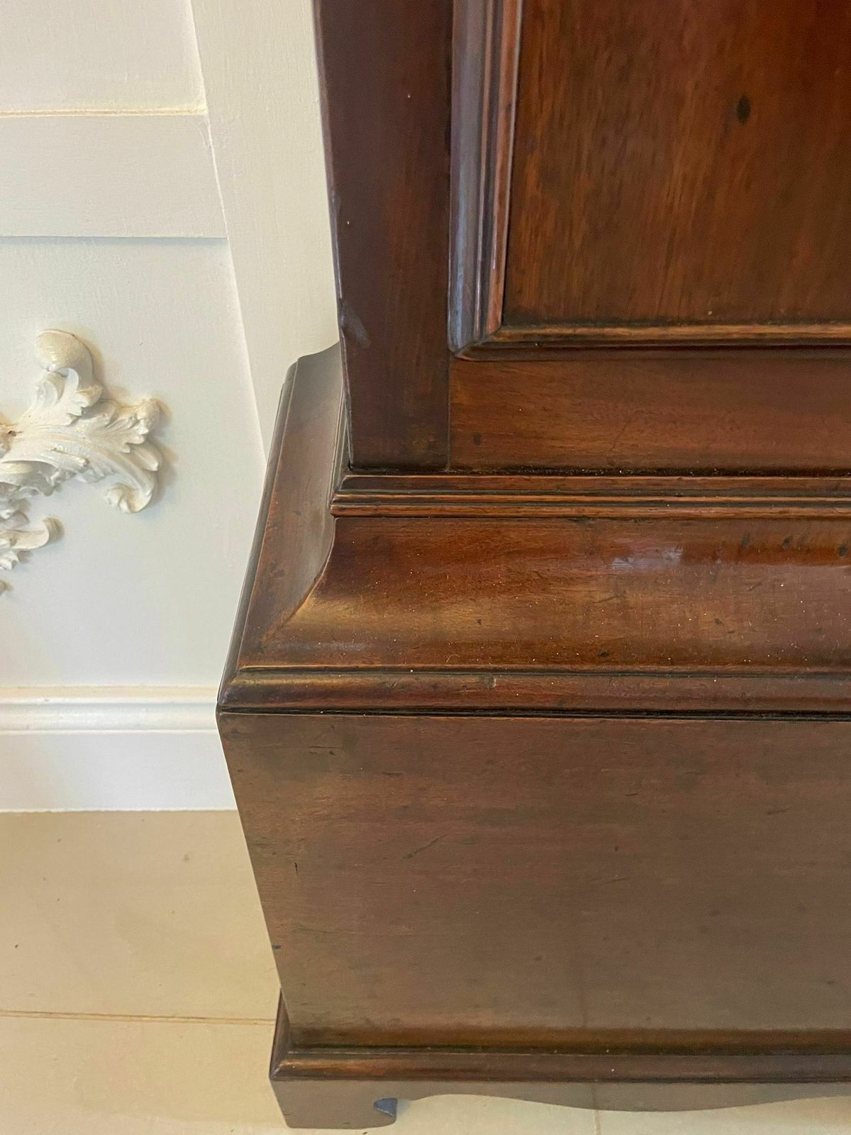 photo for sale Fine Antique 18th Century Mahogany Longcase Clock Signed Charles Shuckburgh, London