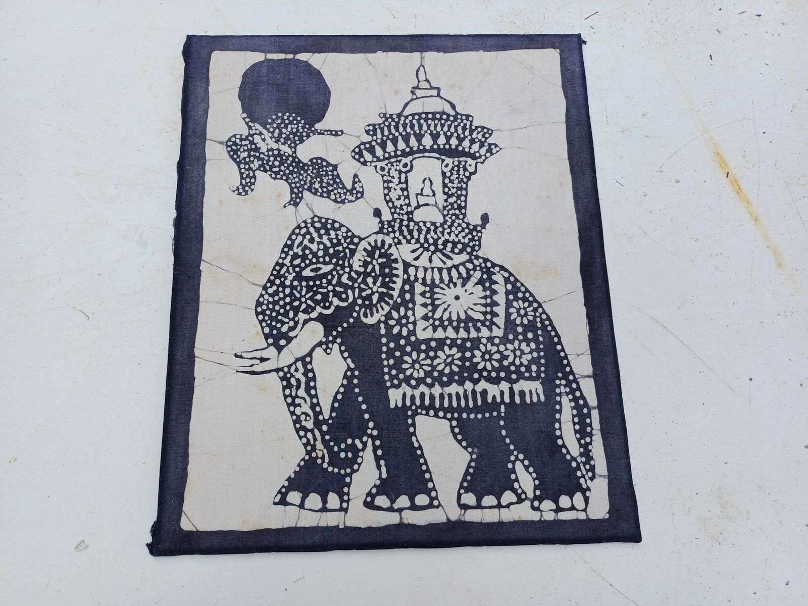 Silk Tapestry India, 1920s, Vintage photo vinterior