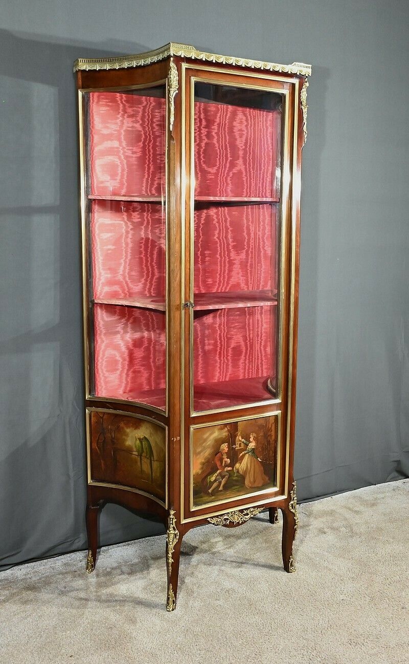 Mahogany Display Case, Transition Style Louis XV Louis XVI – Part 1 Of The 20th Century photo furniture