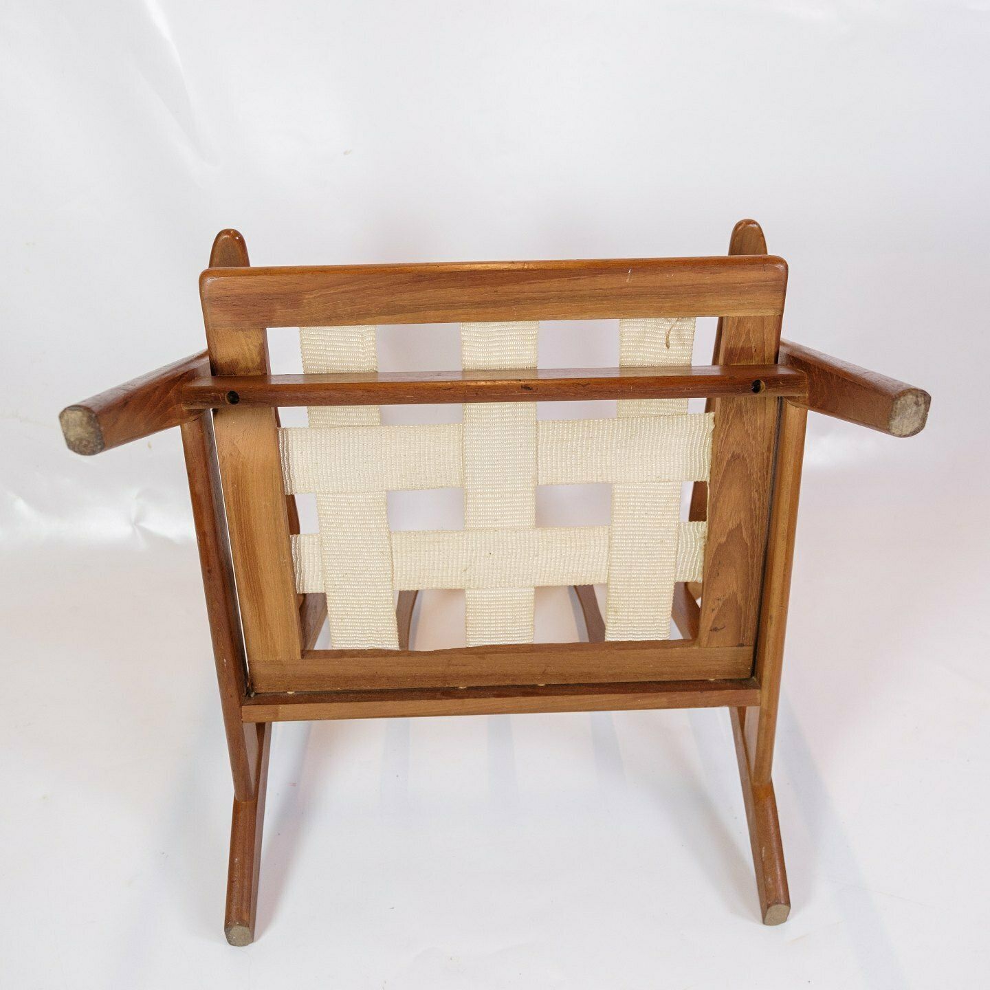 photo furniture Armchair In Teak & Upholstered In Green Fabric, Danish Design From 1960s