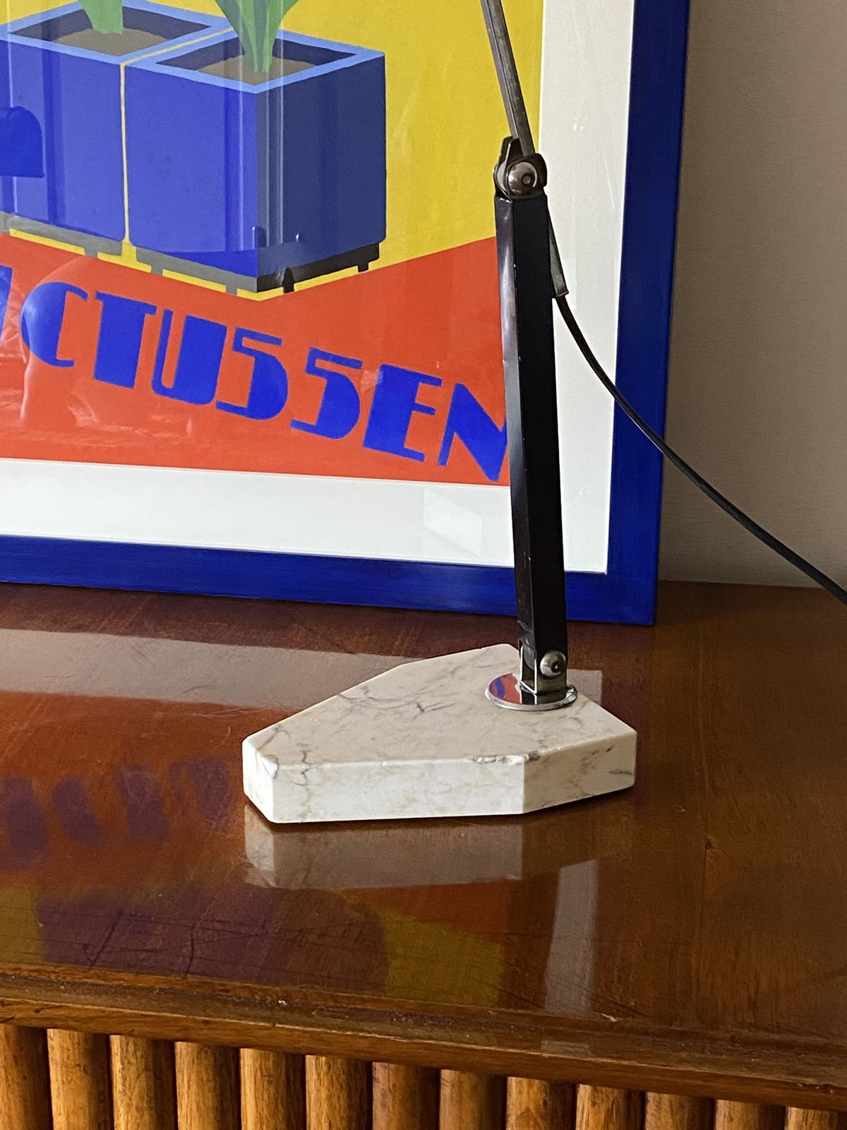 Art Déco Desk Lamp, Fare France, Circa 1930 photo vintage