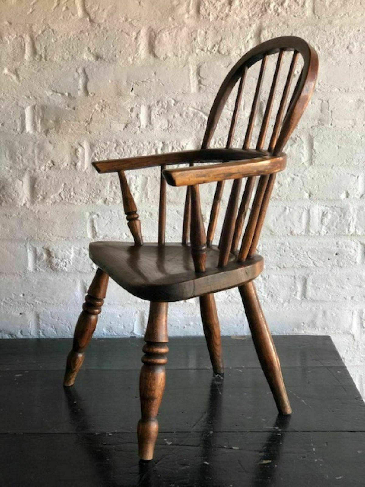 photo furniture Antique 19th Century Child’s Windsor Armchair, English, C. 1890