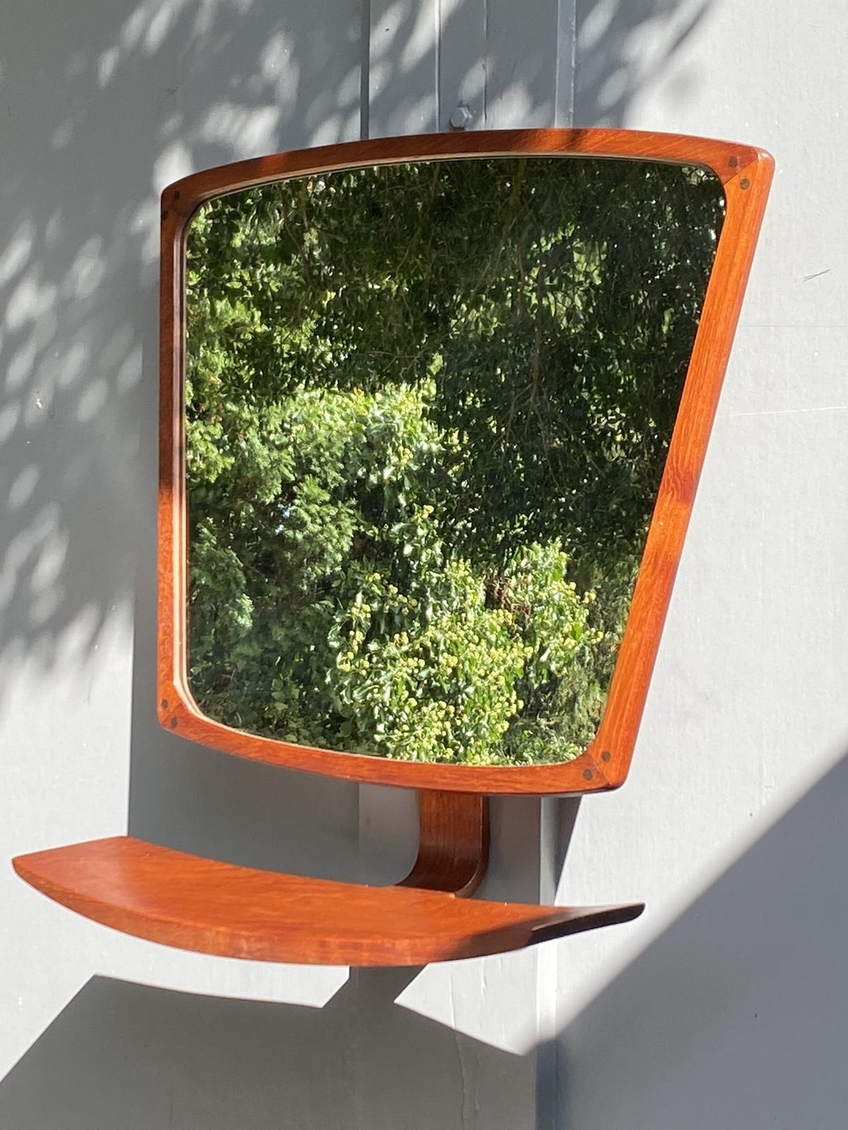 Mid Century Teak Wall Mirror, Made By ‘Idg’ International Designers Group, Denmark, 1960s photo buy