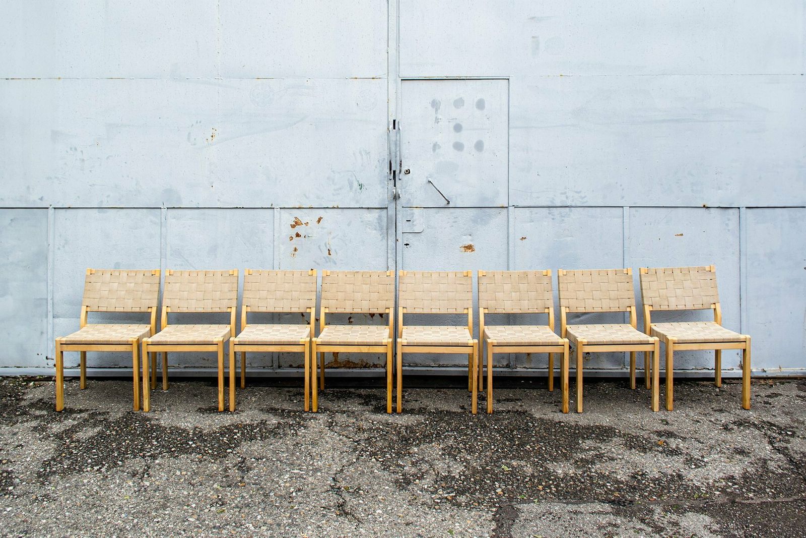 Dining Chairs No. 611 By Alvar Aalto For Artek, 1970s, Set Of 8