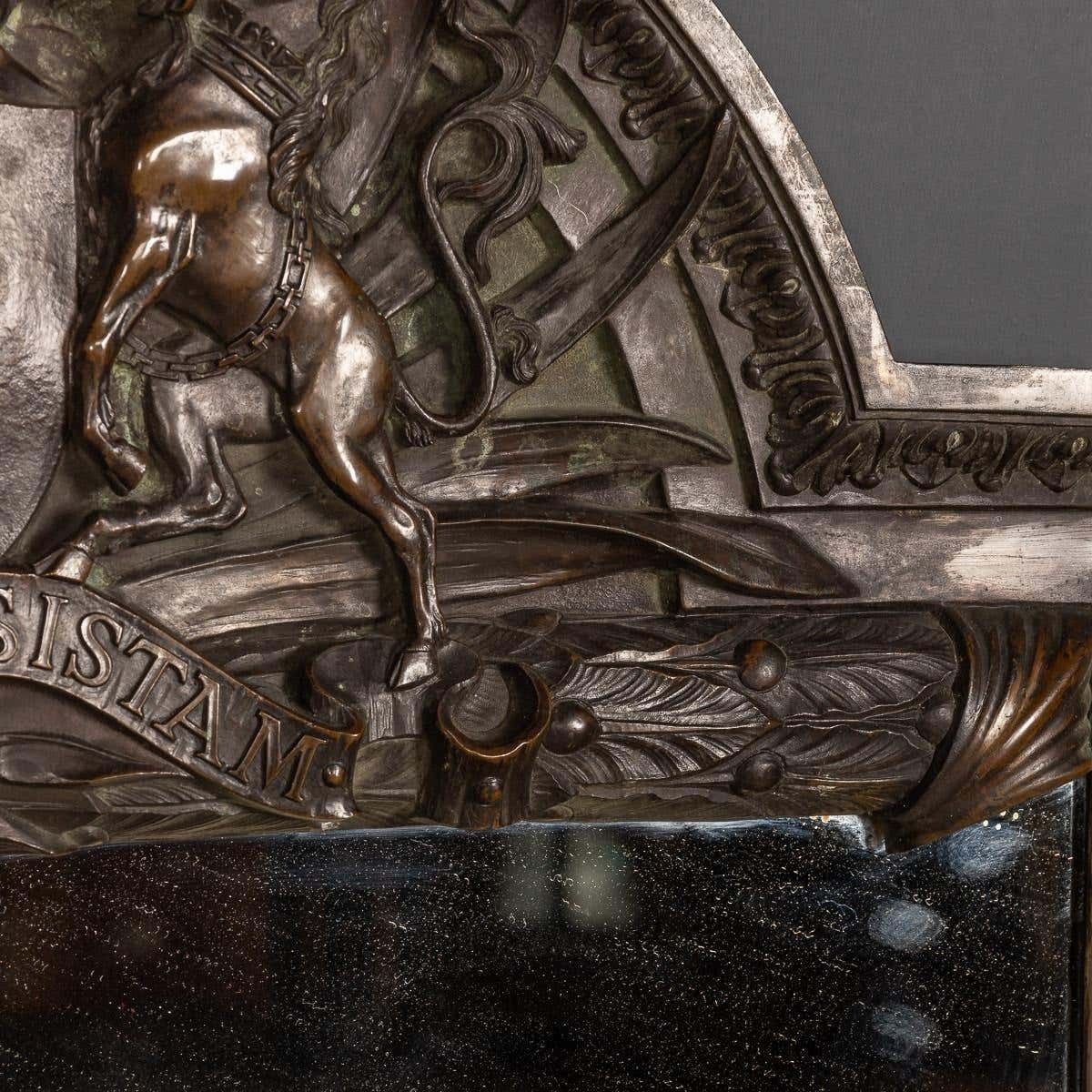 19th Century Cast Bronze Mirror, Royal Insurance Company, C.1880 photo 7595.0