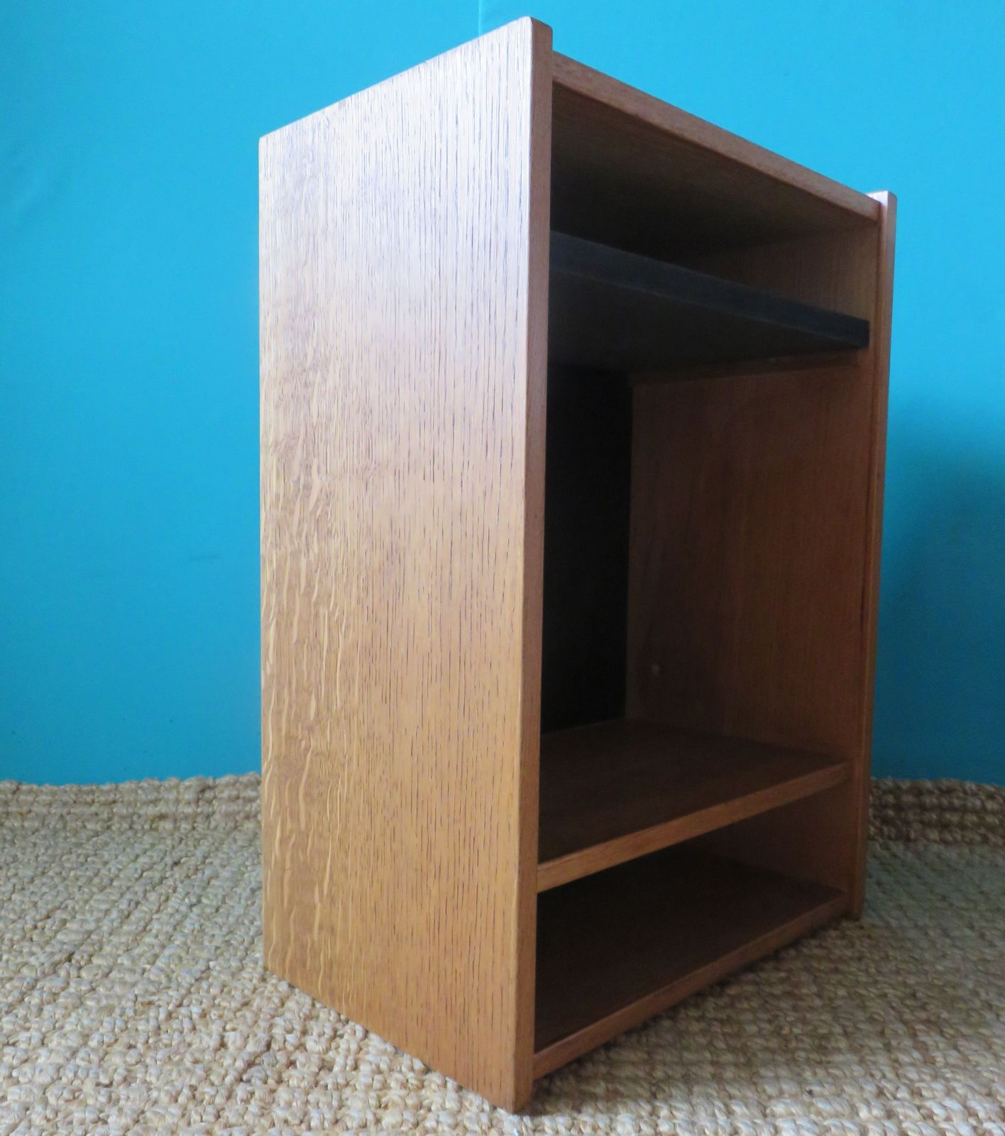 Pair Of Wall Mounted Elm Bedside Tables. Denmark 1980 photo buy