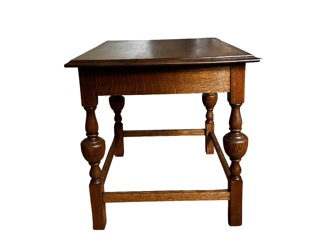 Liberty Arts And Crafts Solid Oak Side Table Featured In 1907 Liberty Catalogue photo buy