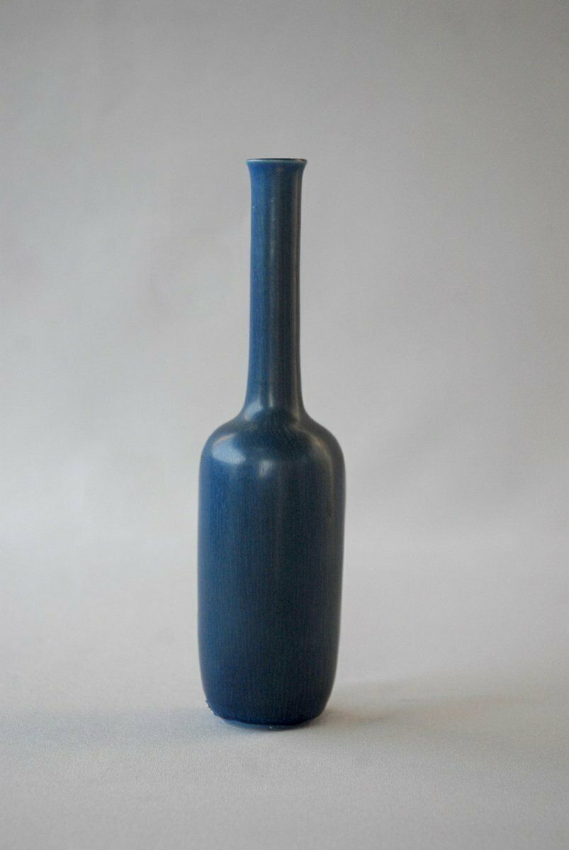 Studio Bottle Vase By Stig Lindberg For Gustavsberg, Sweden, 1957 photo for sale