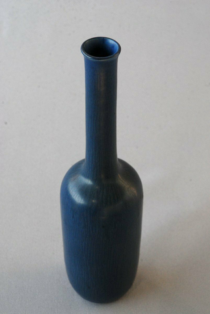 Studio Bottle Vase By Stig Lindberg For Gustavsberg, Sweden, 1957 photo vinterior