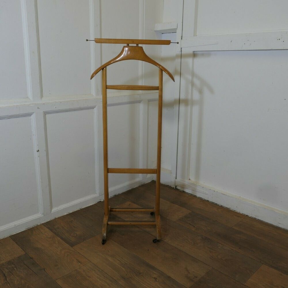 Good Sturdy Art Deco Gentleman’s Floor Standing Valet Or Suit Hanger