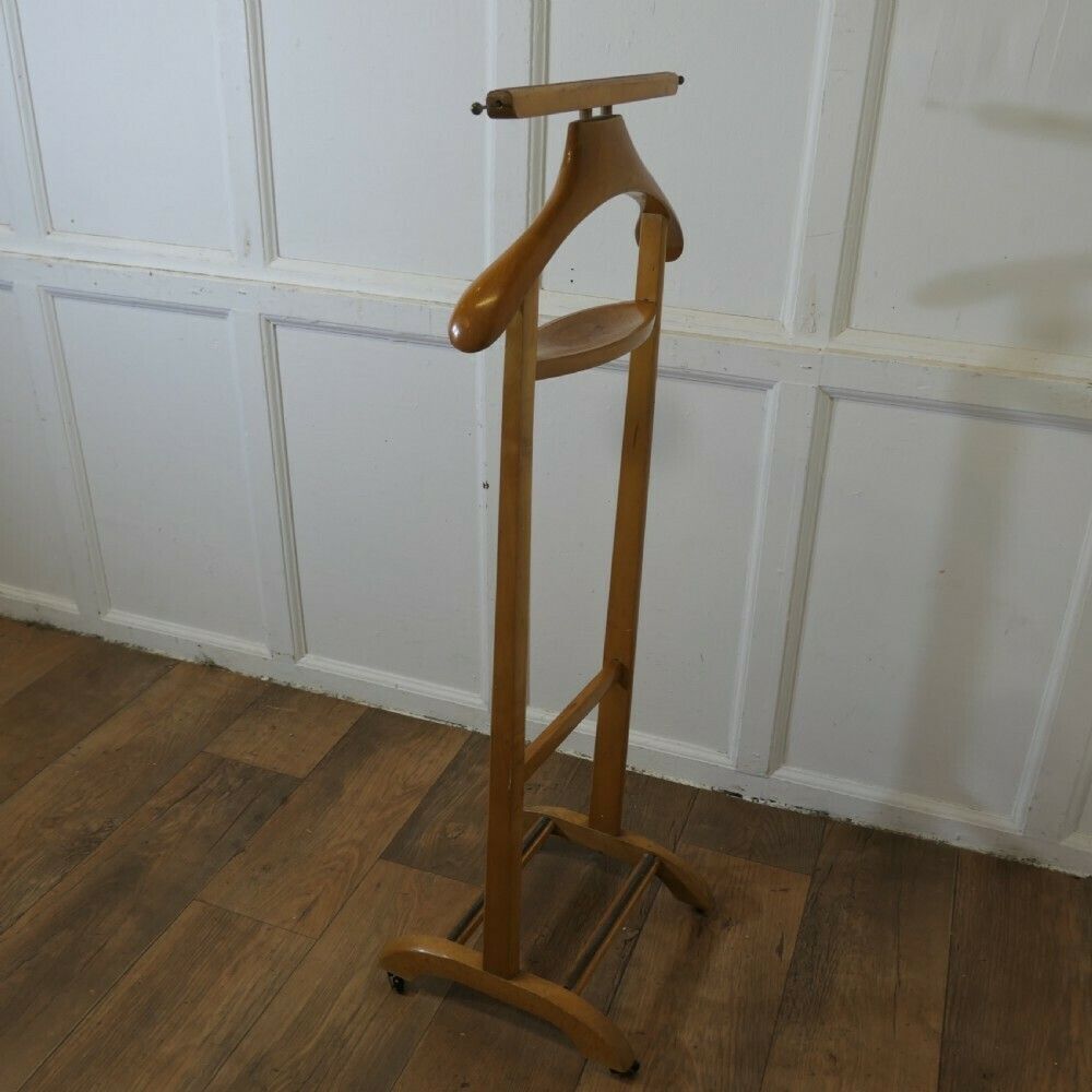 Good Sturdy Art Deco Gentleman’s Floor Standing Valet Or Suit Hanger photo Furniture