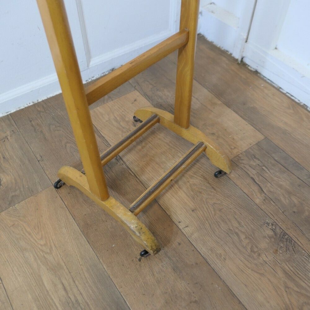 Good Sturdy Art Deco Gentleman’s Floor Standing Valet Or Suit Hanger photo 360.0